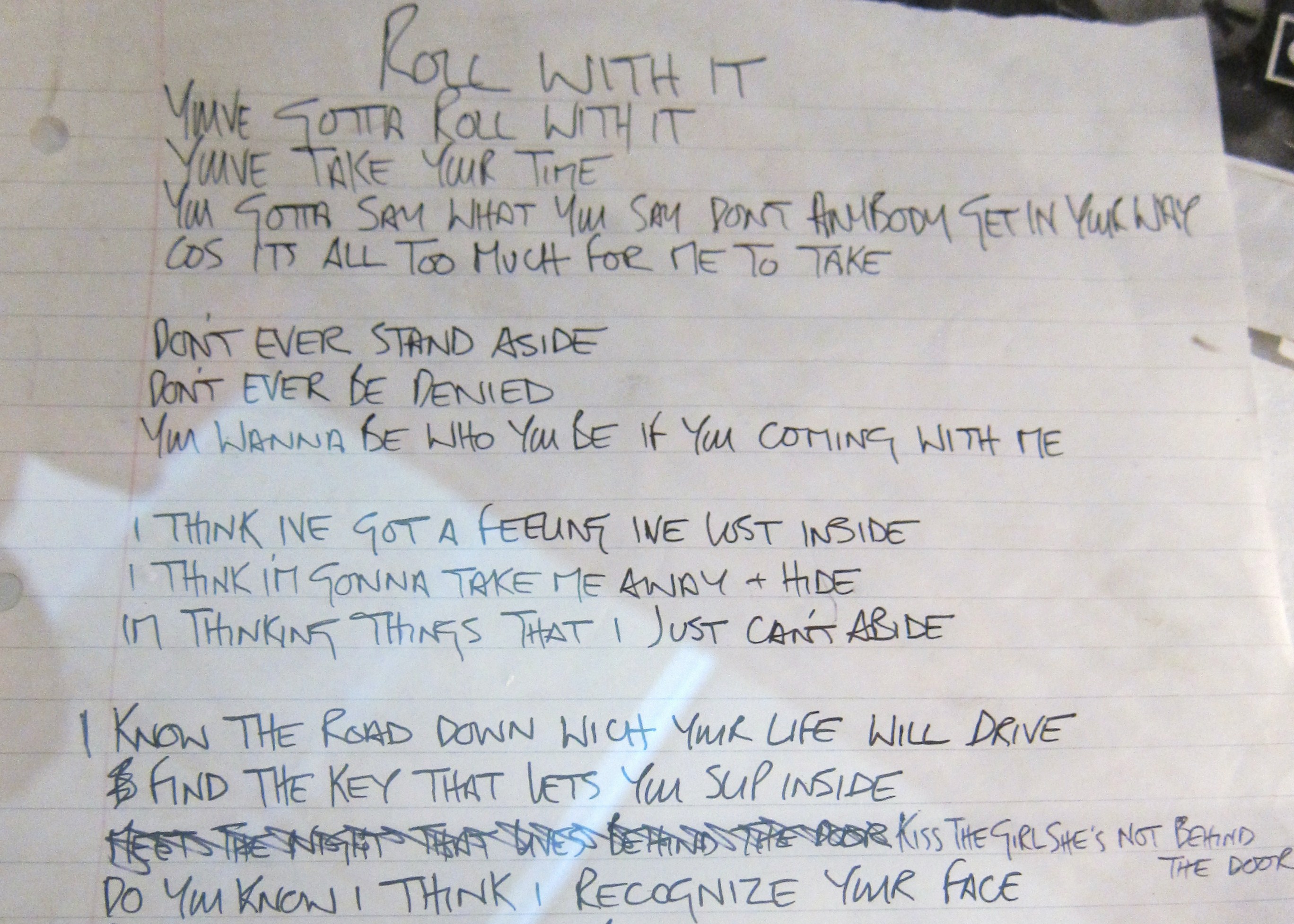 Oasis Roll With It Lyrics Every Record Tells A Story